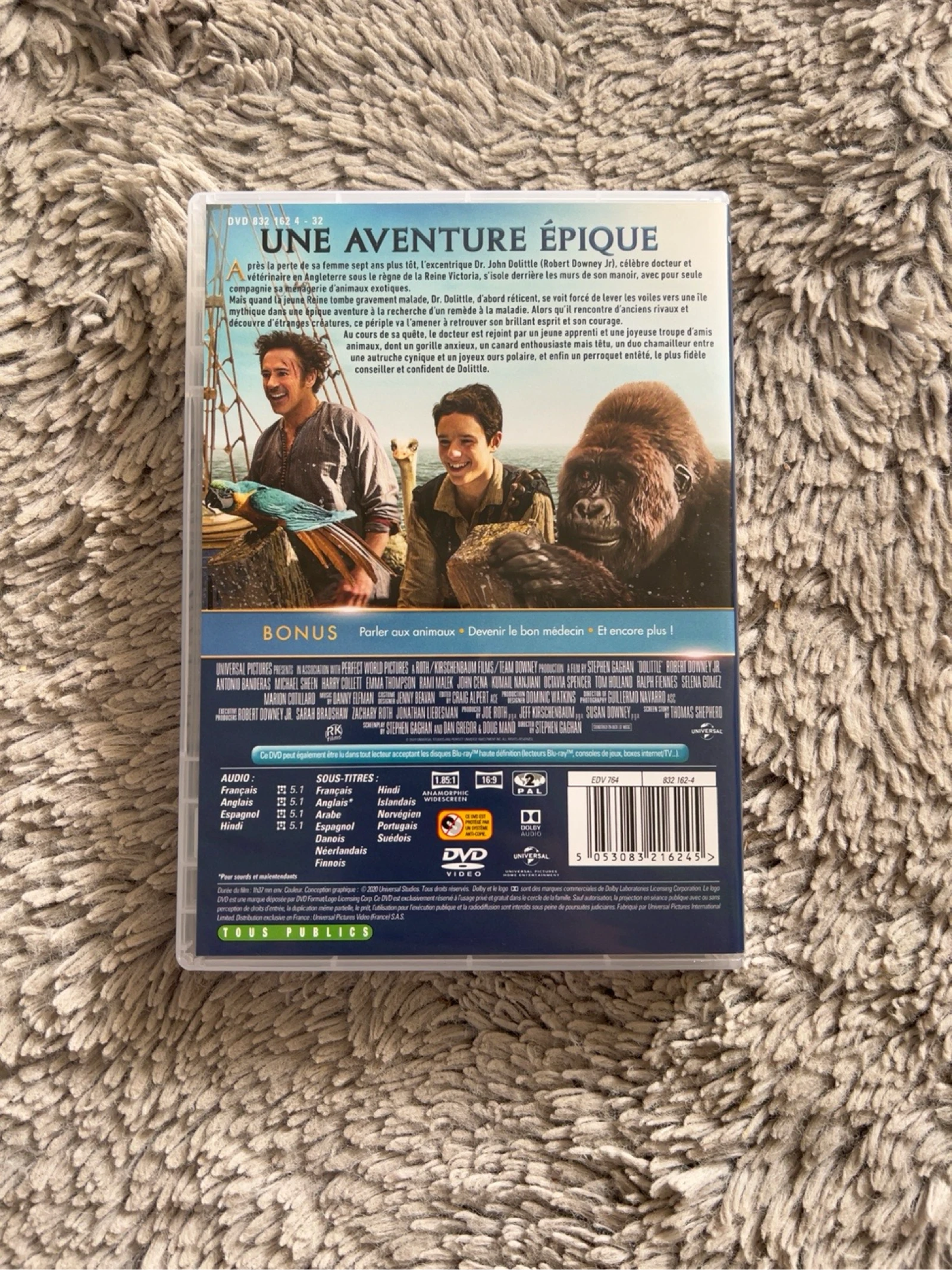 DVD Le Voyage du Dr Dolittle – Robert Downey Jr – Film Aventure Familial – Très bon état – photo 2